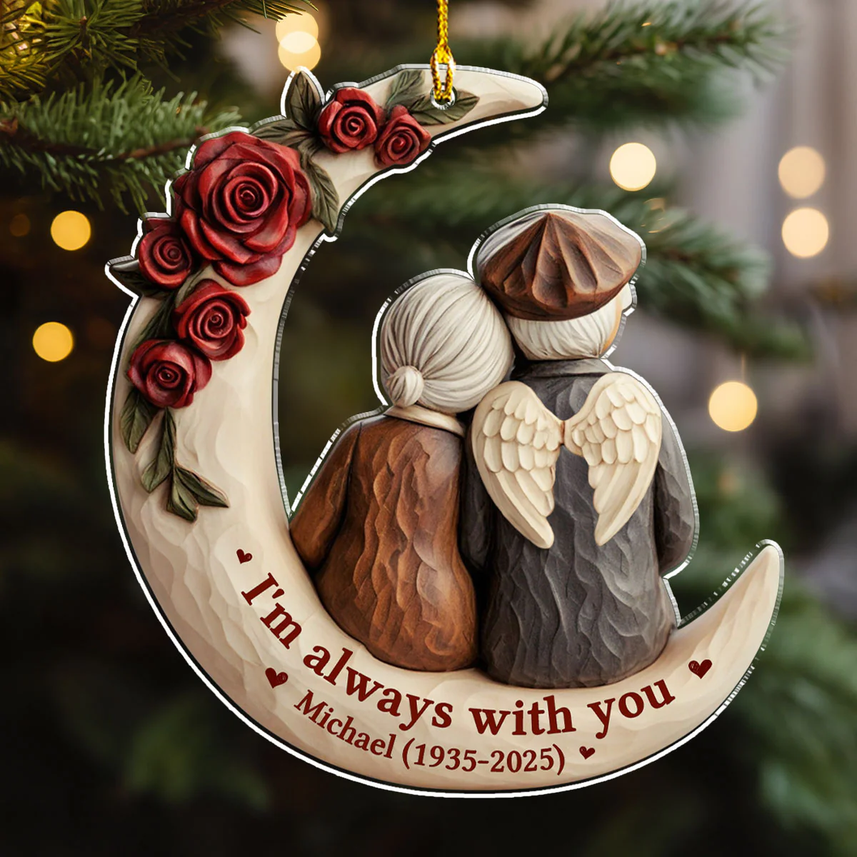 Gone But Not Forgotten - Personalized Custom Acrylic Ornament - Image 2