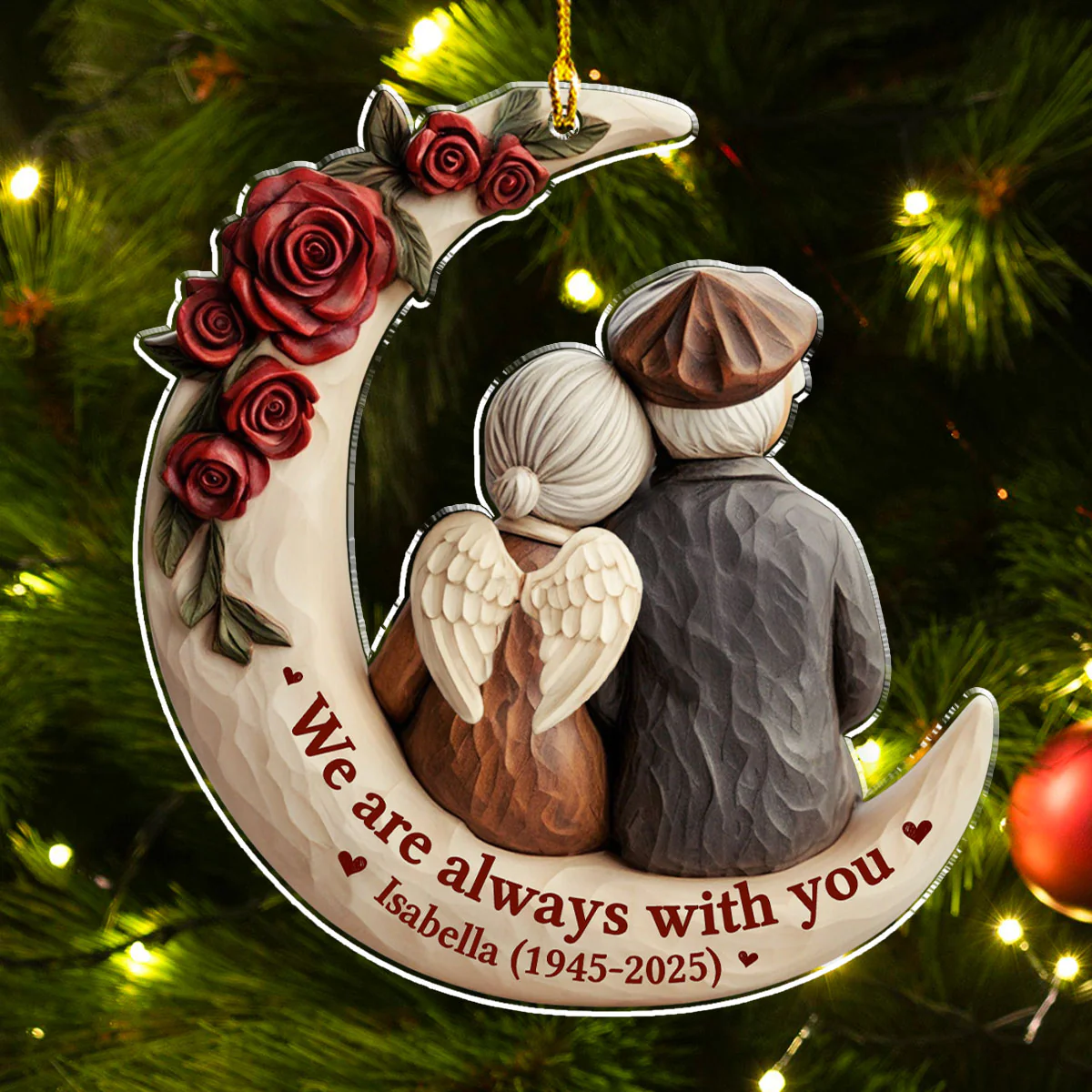 Gone But Not Forgotten - Personalized Custom Acrylic Ornament - Image 4