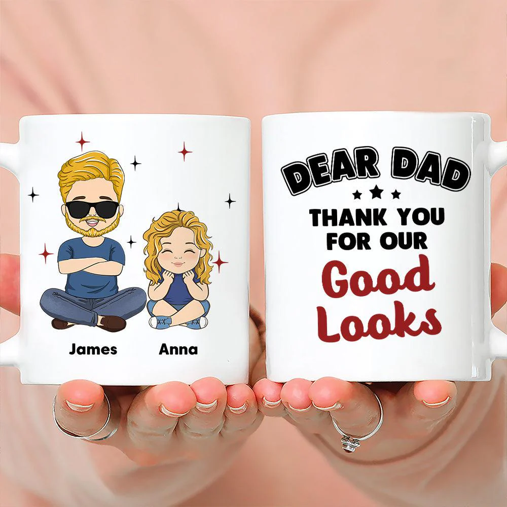 Good Looks - Personalized Custom Coffee Mug - Image 4