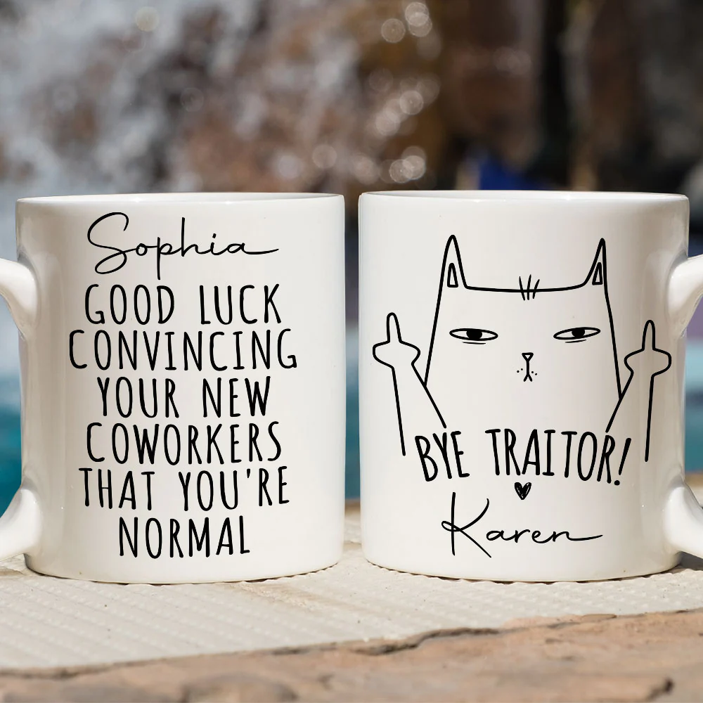 Good Luck - Personalized Custom Coffee Mug - Image 2