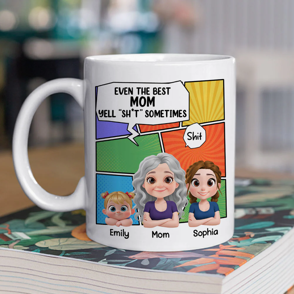 Good Mom - Personalized Custom Coffee Mug - Image 2