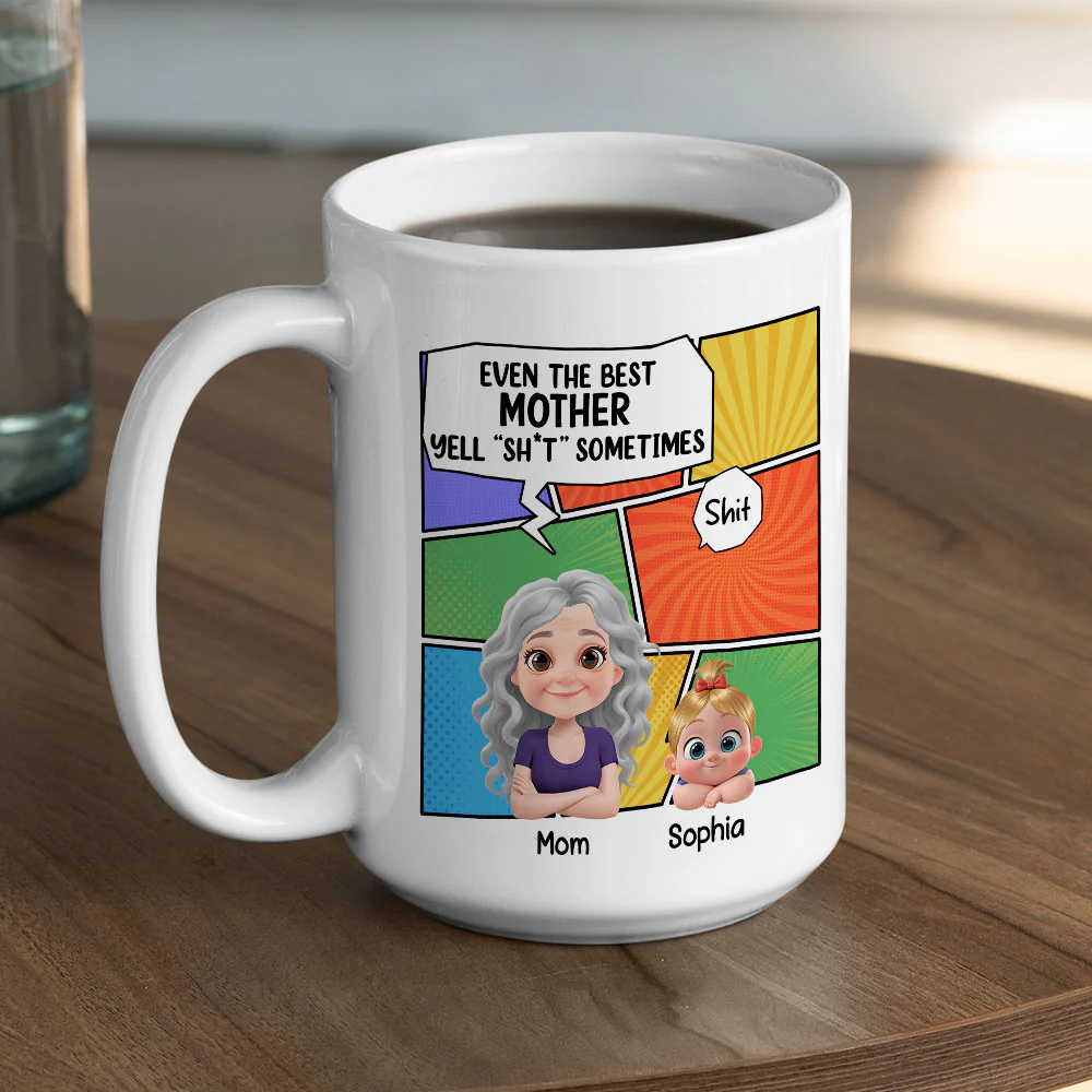 Good Mom - Personalized Custom Coffee Mug - Image 4