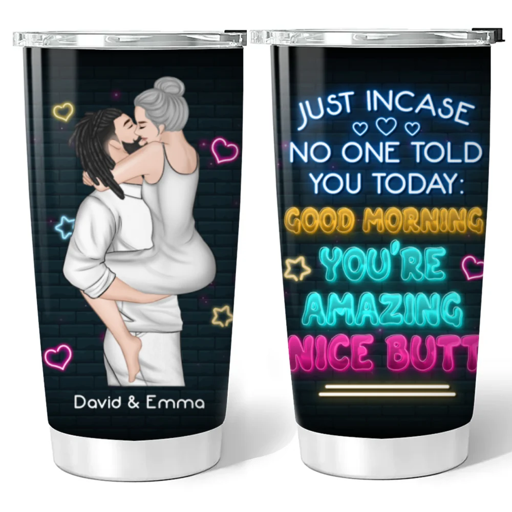 Good Morning Baby Girl - Personalized Custom Tumbler - Image 6