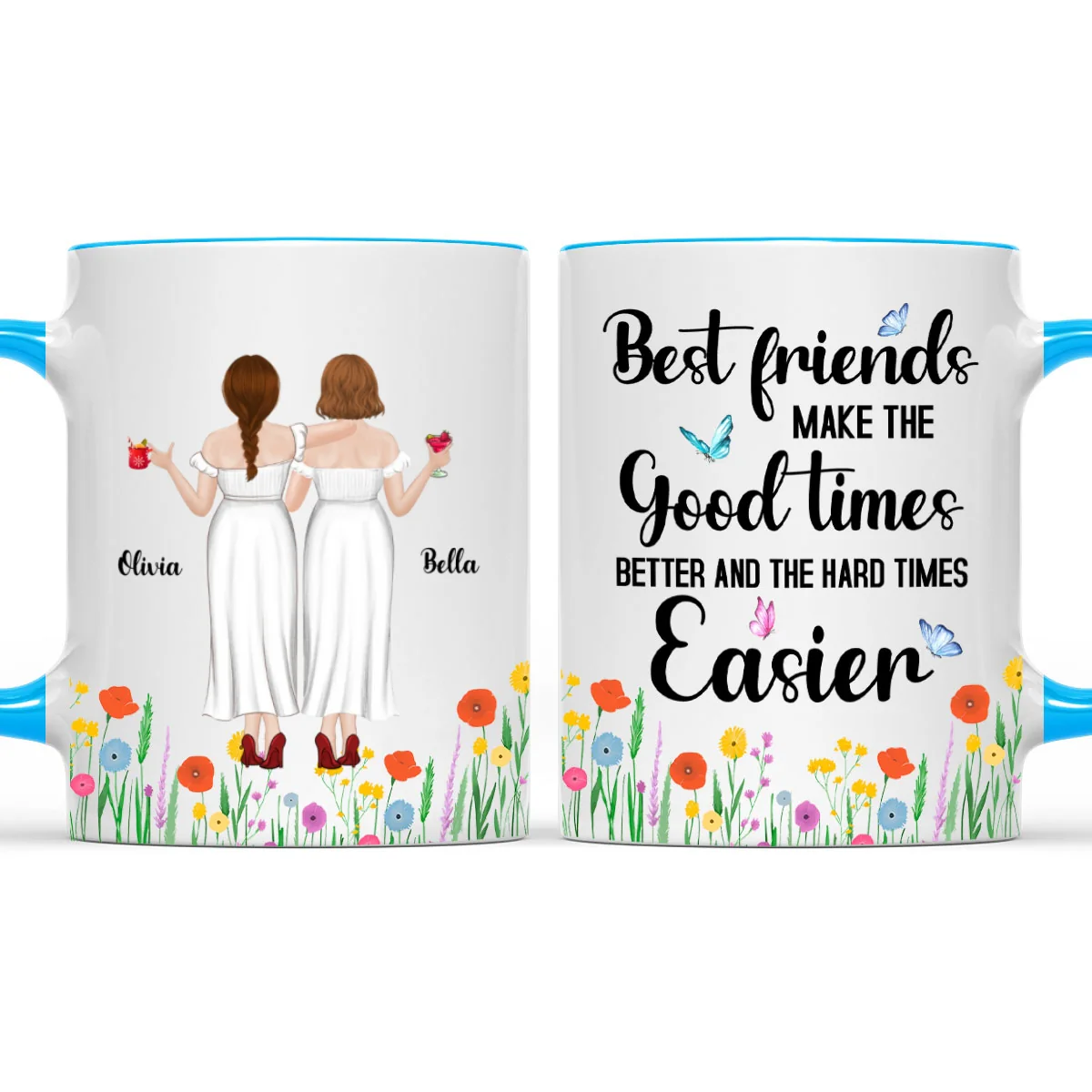 Good Times Better With Friends - Personalized Custom Accent Mug - Image 6