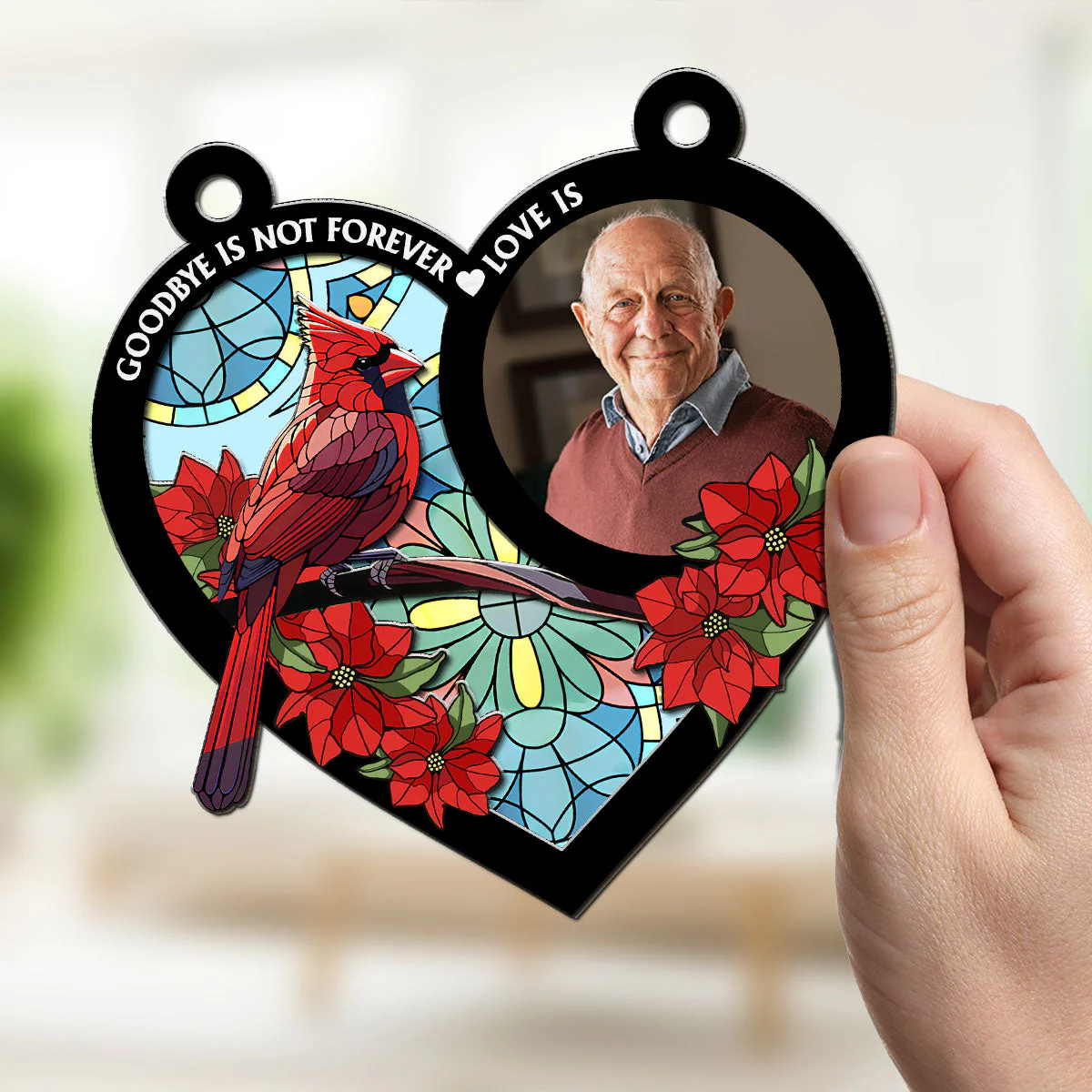 Goodbye Is Not Forever - Personalized Custom Suncatcher - Image 3
