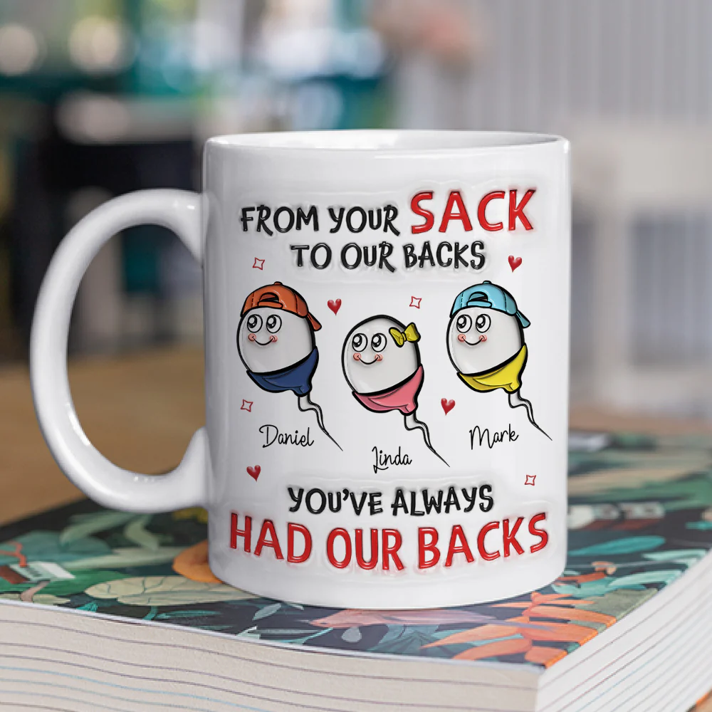 Got My Back - Personalized Custom 3D Inflated Effect Mug - Image 2