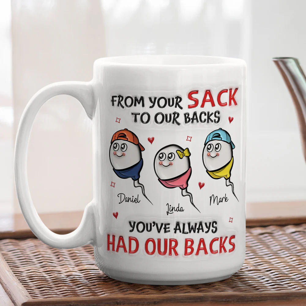 Got My Back - Personalized Custom 3D Inflated Effect Mug - Image 4