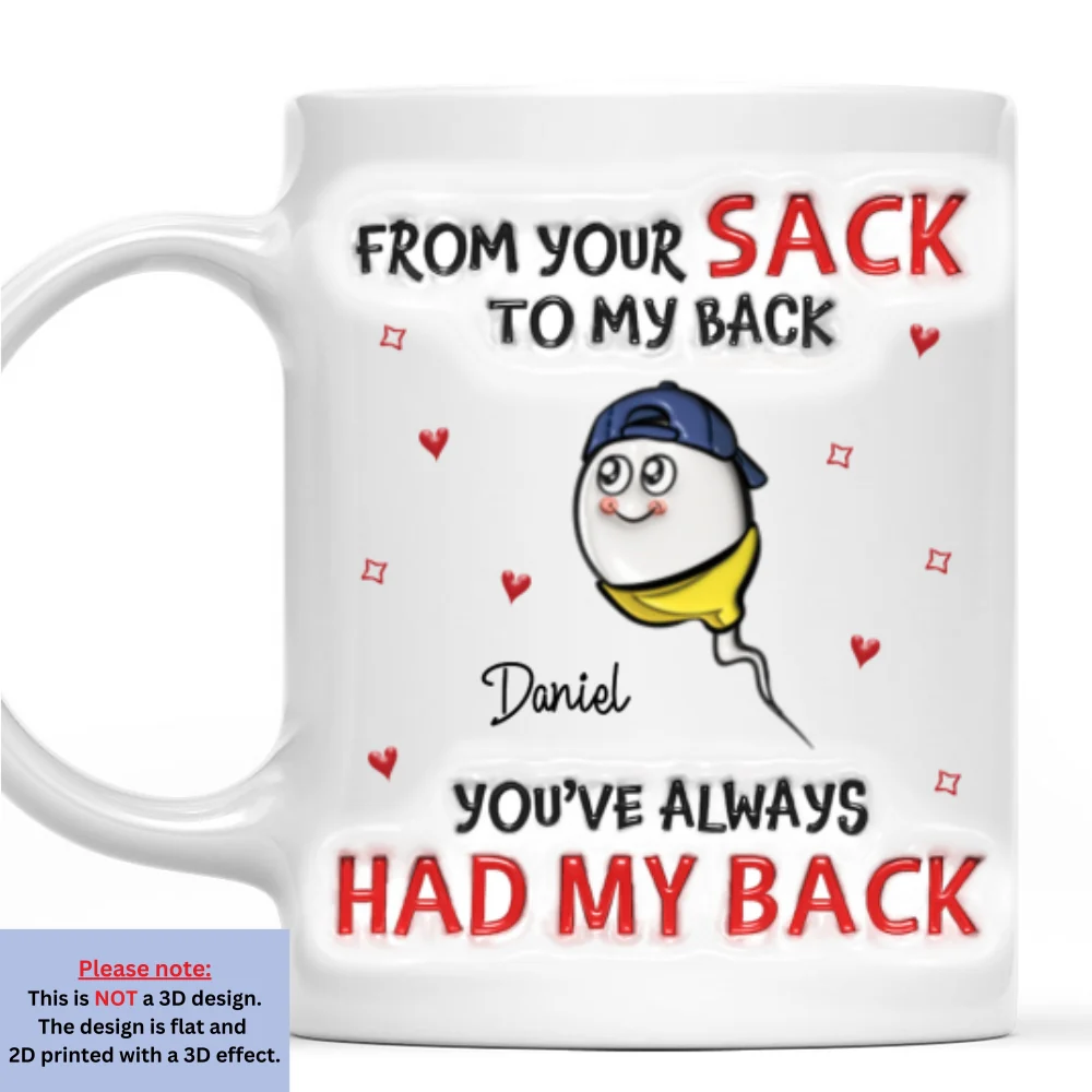 Got My Back - Personalized Custom 3D Inflated Effect Mug - Image 7