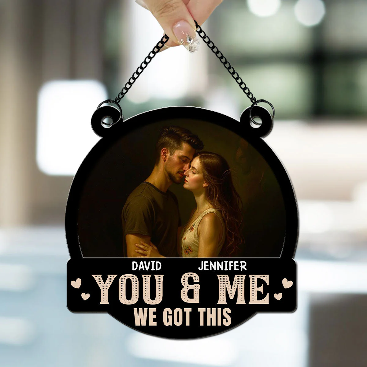 Got This You And Me - Personalized Custom Suncatcher - Image 3