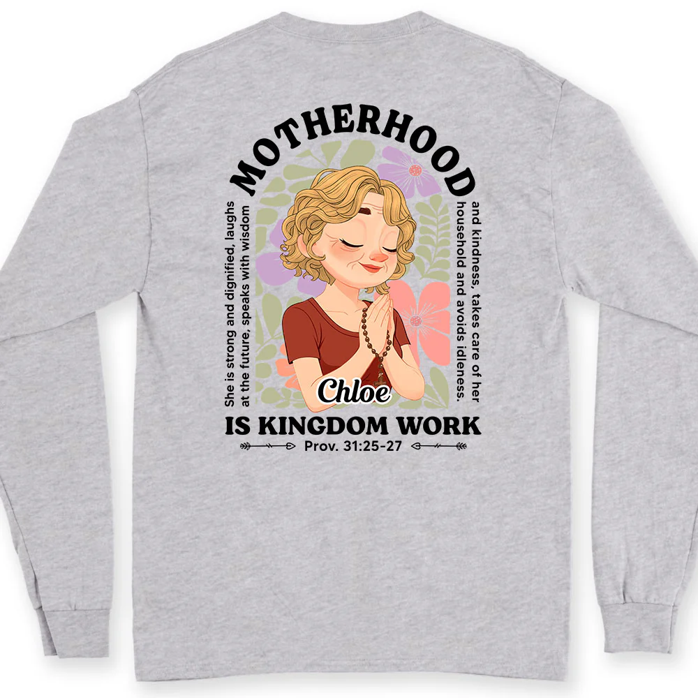 Grace Defines Her Motherhood - Personalized Custom Shirt - Image 3