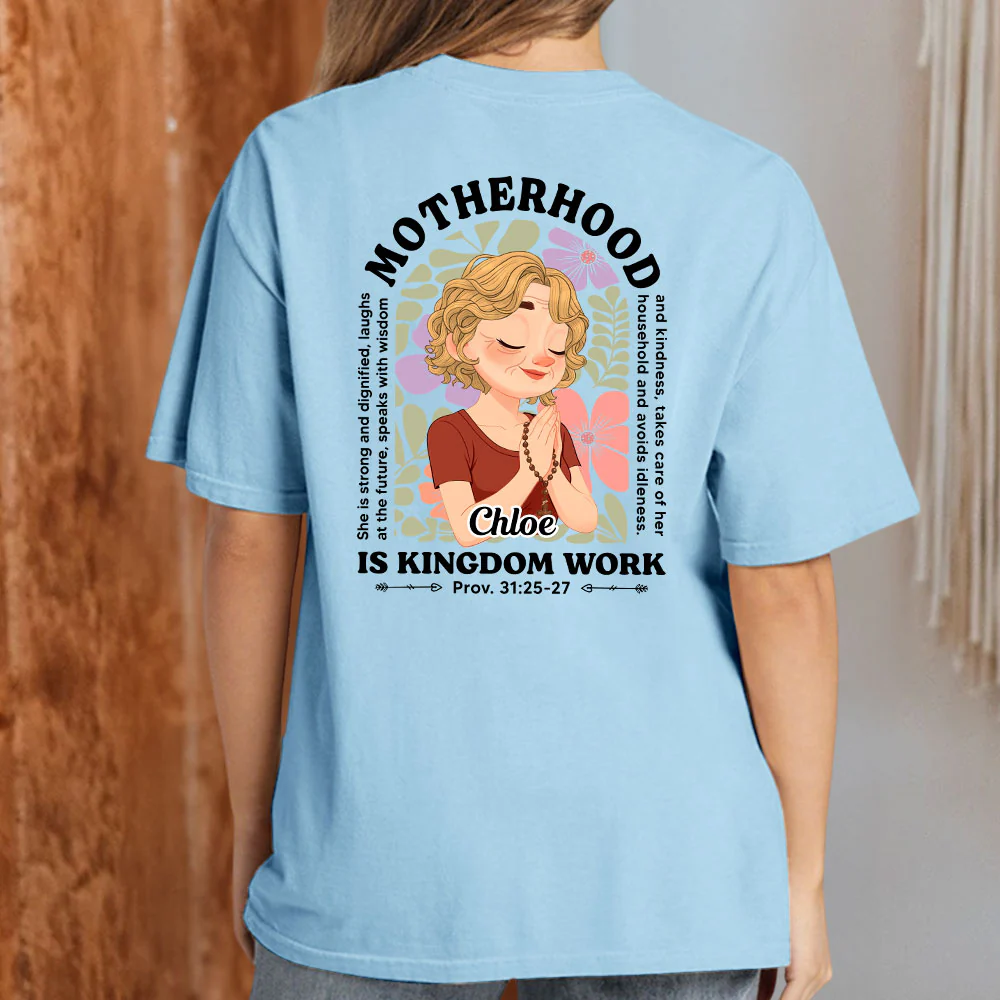Grace Defines Her Motherhood - Personalized Custom Shirt - Image 4