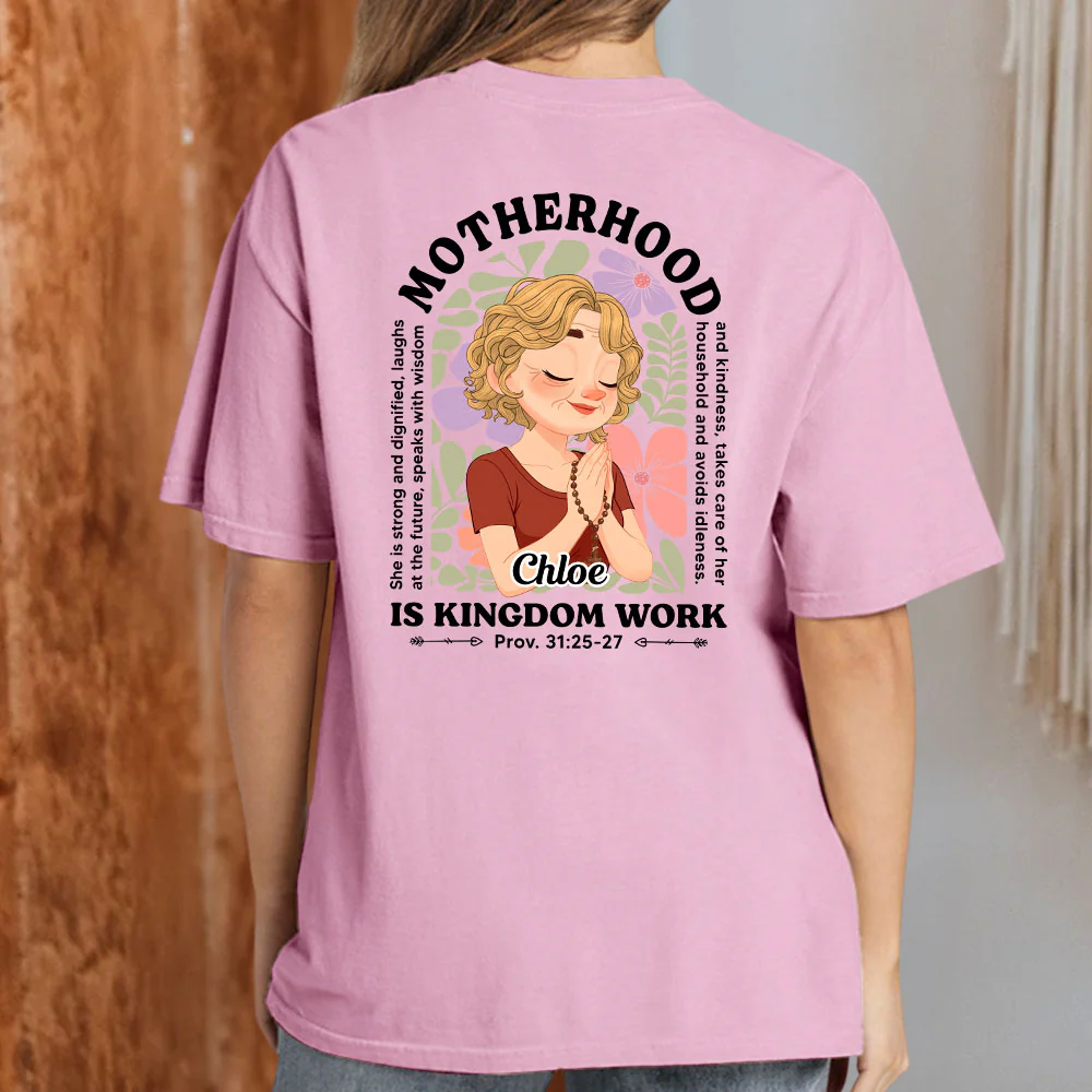 Grace Defines Her Motherhood - Personalized Custom Shirt - Image 5