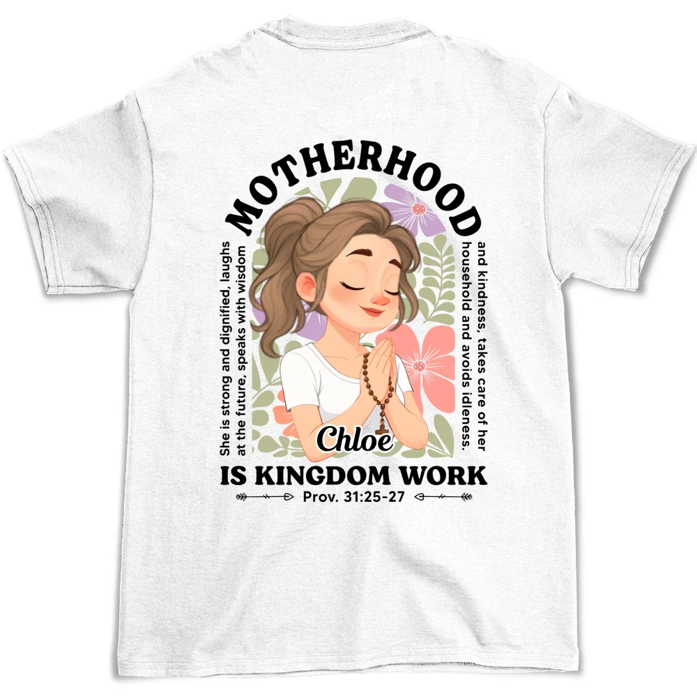 Grace Defines Her Motherhood - Personalized Custom Shirt - Image 6