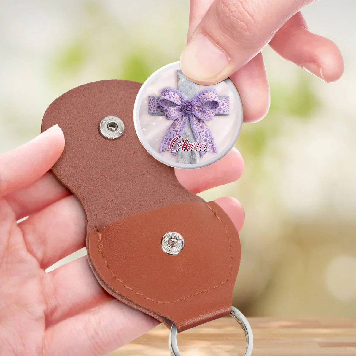 Grace In The Chaos - Personalized Custom Pocket Hug - Image 3