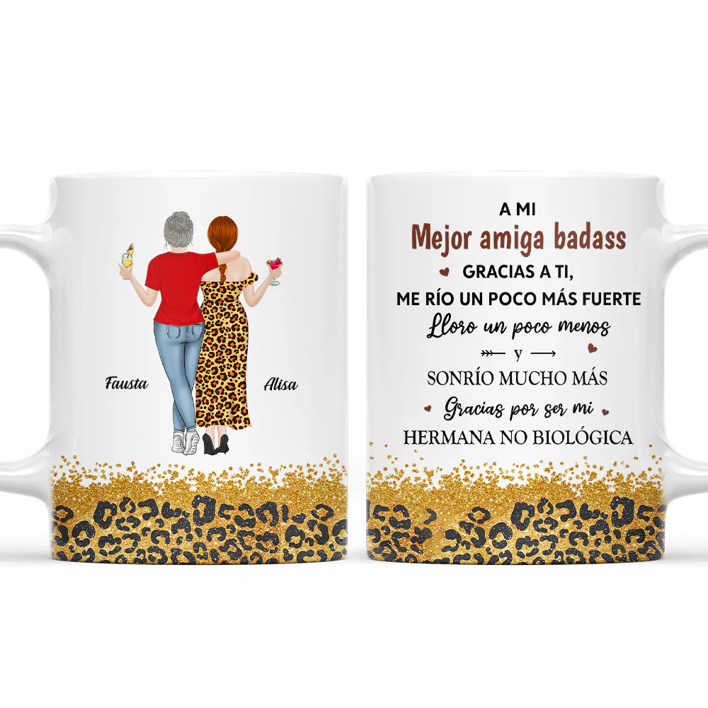 Gracias A Ti Me Río Un Poco Más Fuerte – Taza de café personalizada