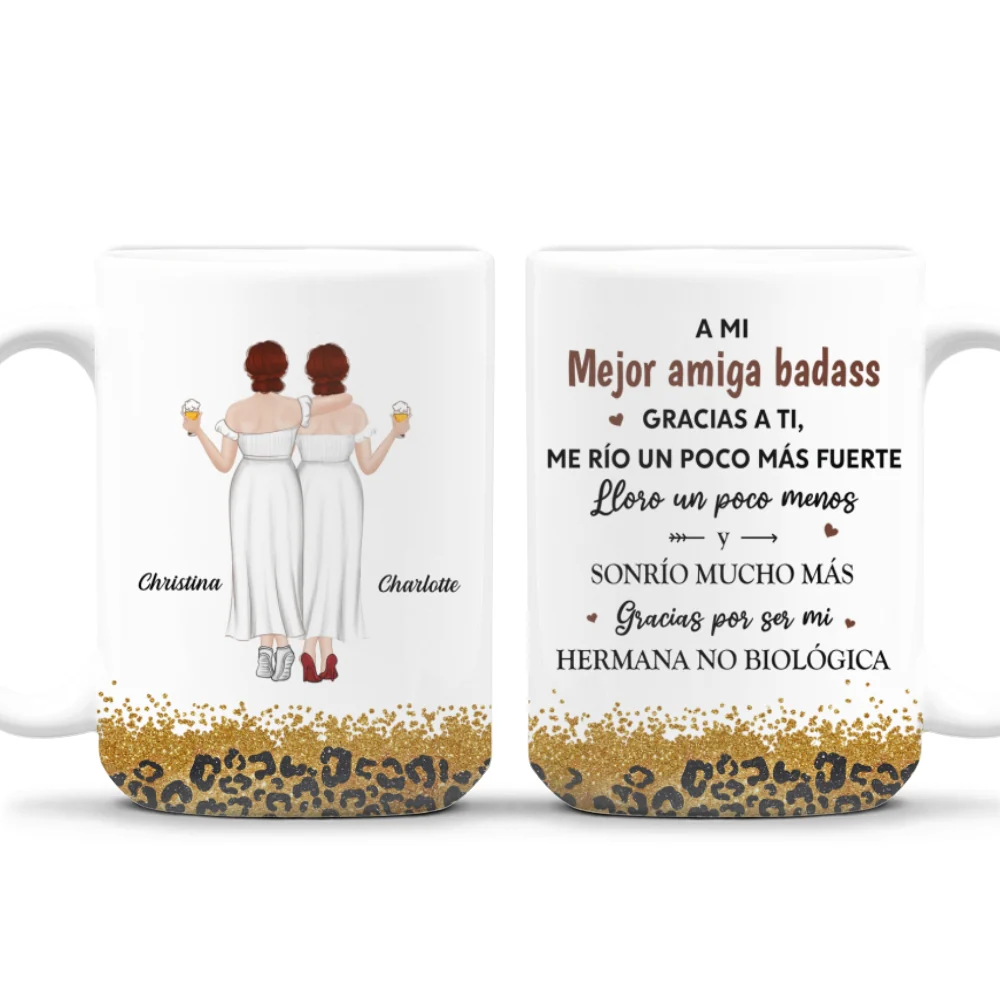 Gracias A Ti Me Río Un Poco Más Fuerte – Taza de café personalizada - Image 9