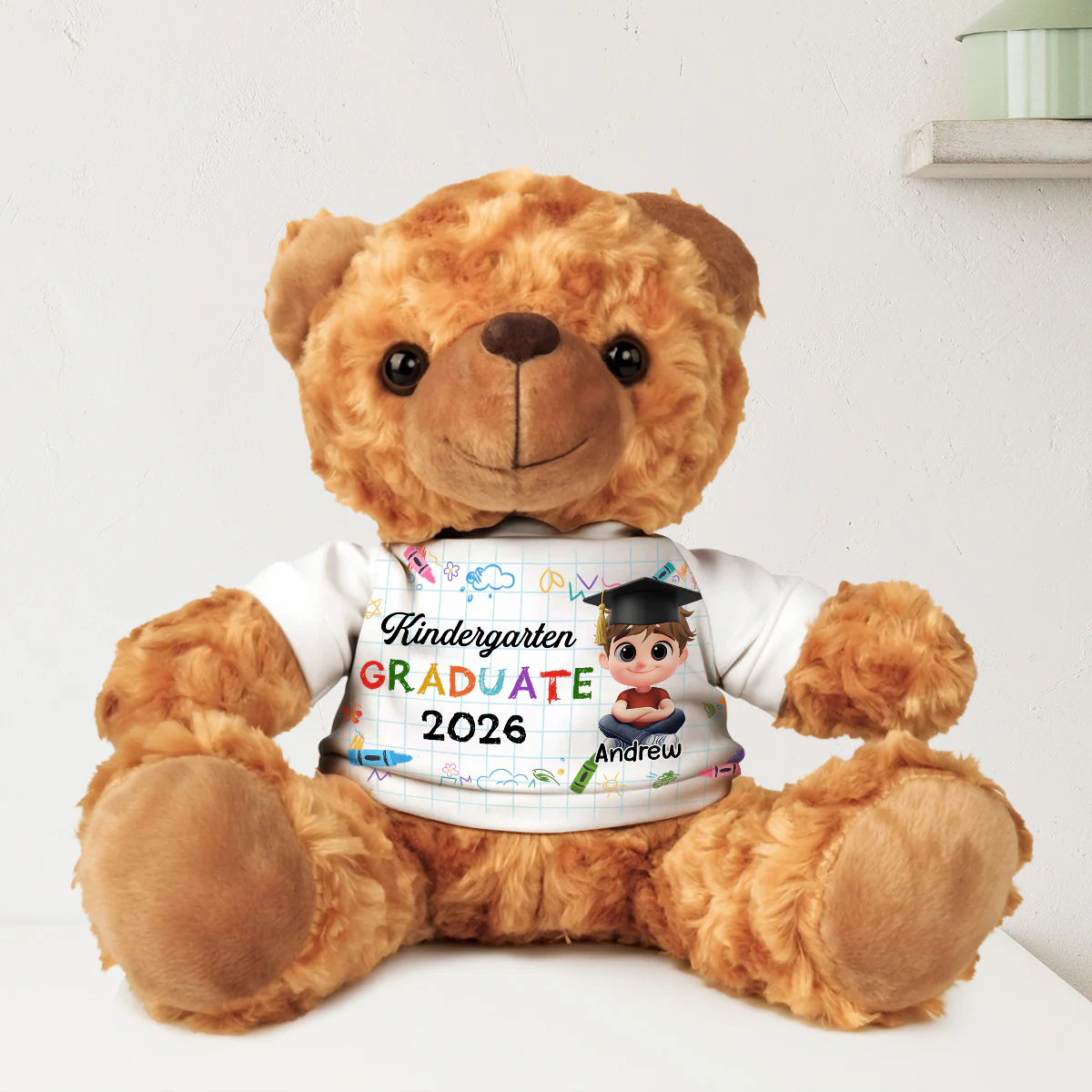 Graduation Gift For Kids - Personalized Custom Cuddle Bear - Image 3