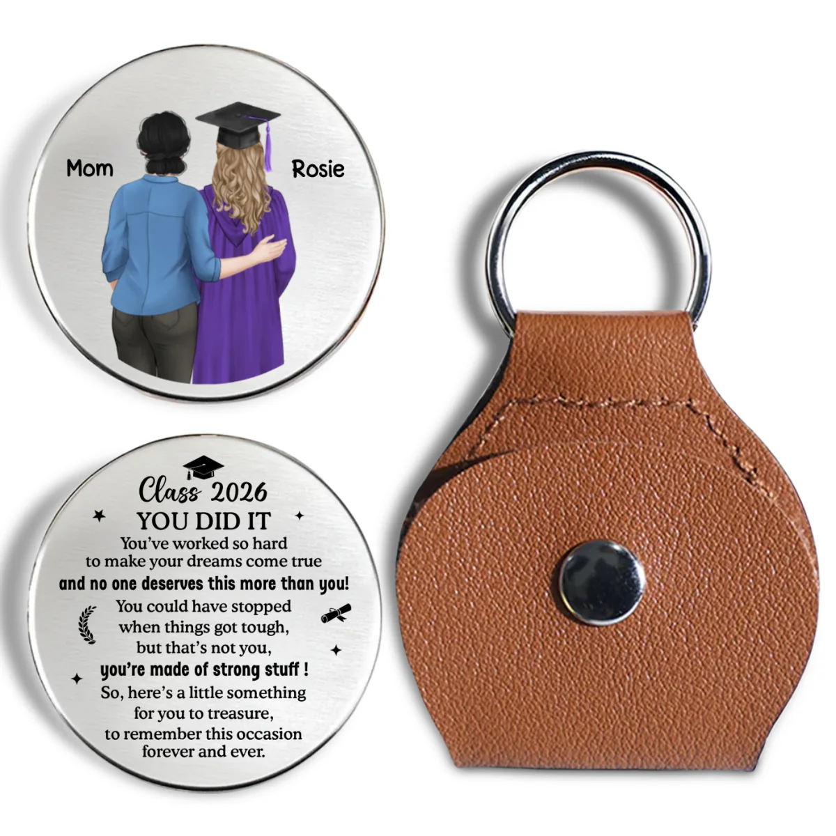 Graduation Gift You Did It - Personalized Custom Pocket Hug - Image 8