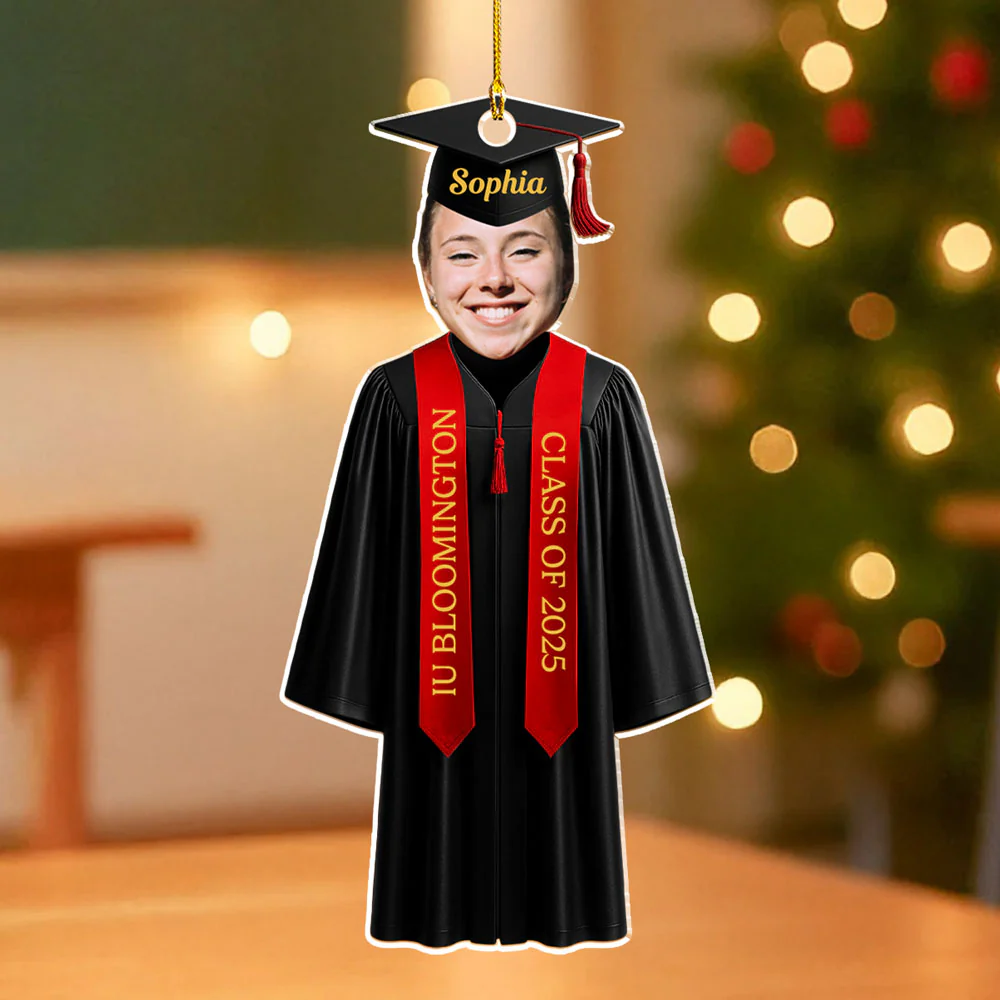 Graduation In This Year - Personalized Custom Acrylic Ornament - Image 2