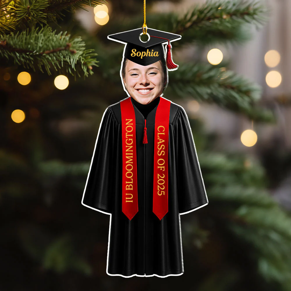 Graduation In This Year - Personalized Custom Acrylic Ornament - Image 4