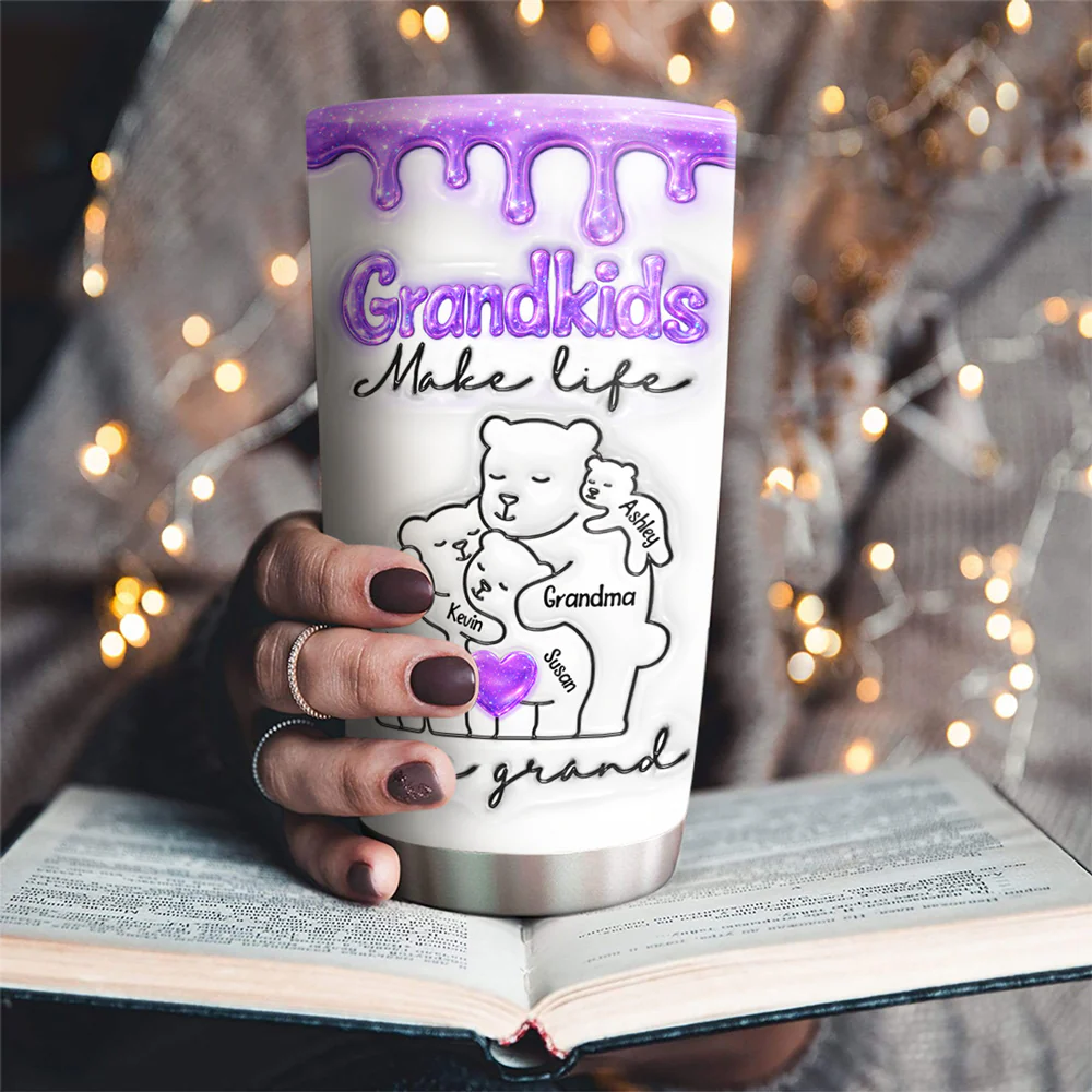 Grand Life - Personalized Custom 3D Inflated Effect Tumbler - Image 2