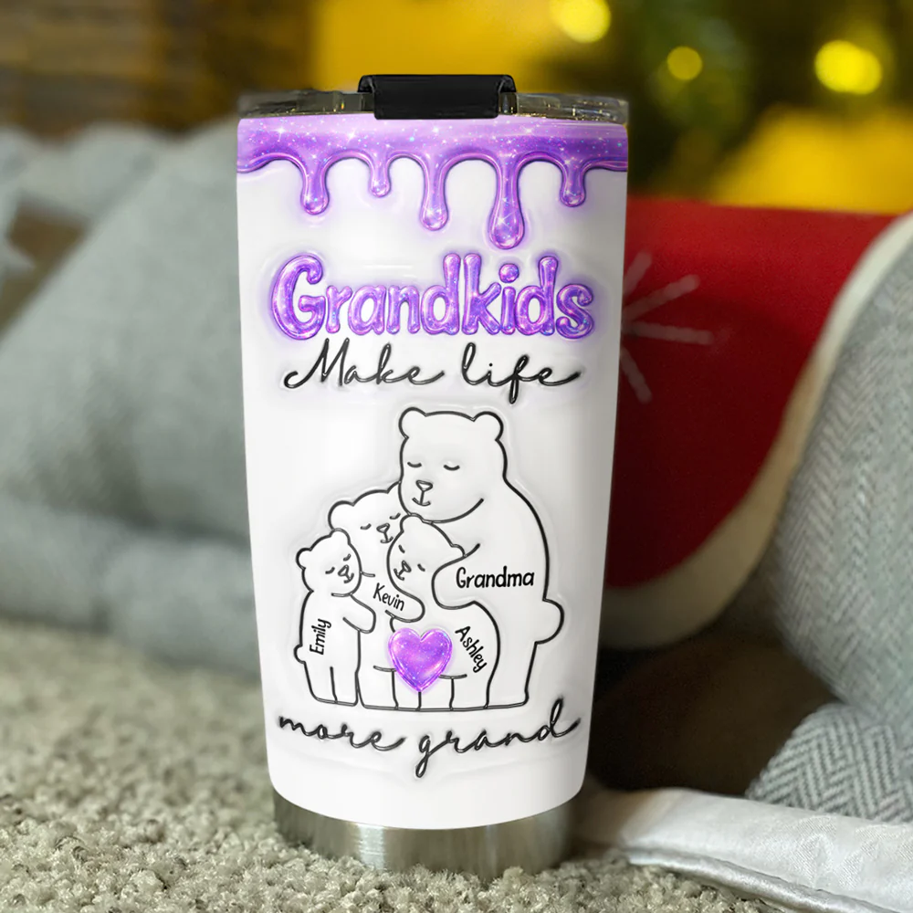 Grand Life - Personalized Custom 3D Inflated Effect Tumbler - Image 3