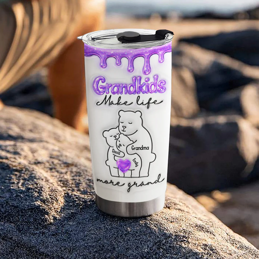 Grand Life - Personalized Custom 3D Inflated Effect Tumbler - Image 4