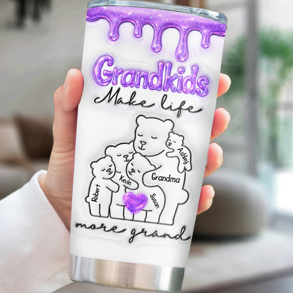 Grand Life - Personalized Custom 3D Inflated Effect Tumbler - Image 5