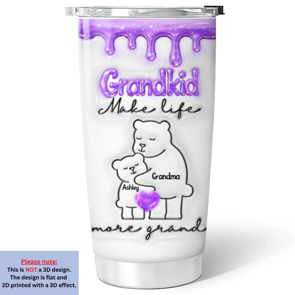 Grand Life - Personalized Custom 3D Inflated Effect Tumbler - Image 6