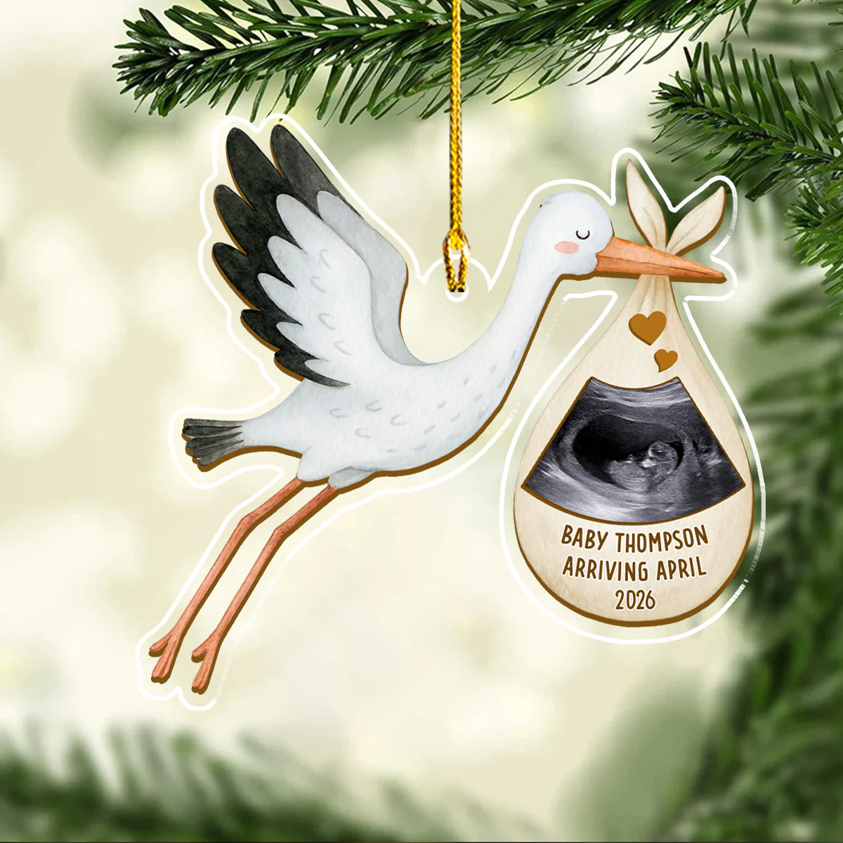 Grandchild To Spoil - Personalized Custom Acrylic Ornament - Image 2