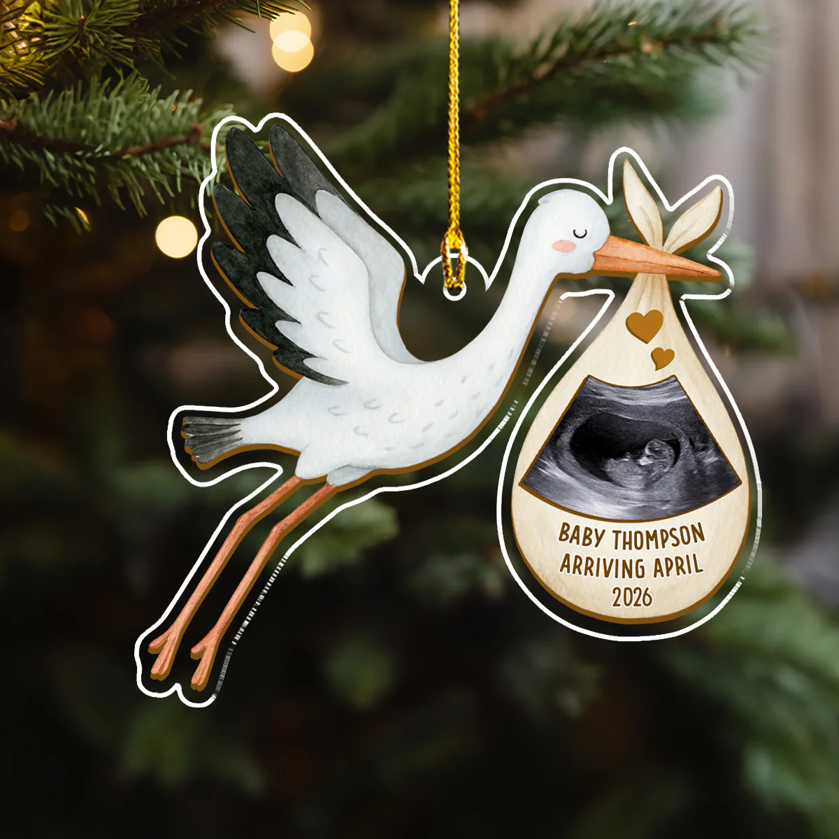 Grandchild To Spoil - Personalized Custom Acrylic Ornament - Image 4