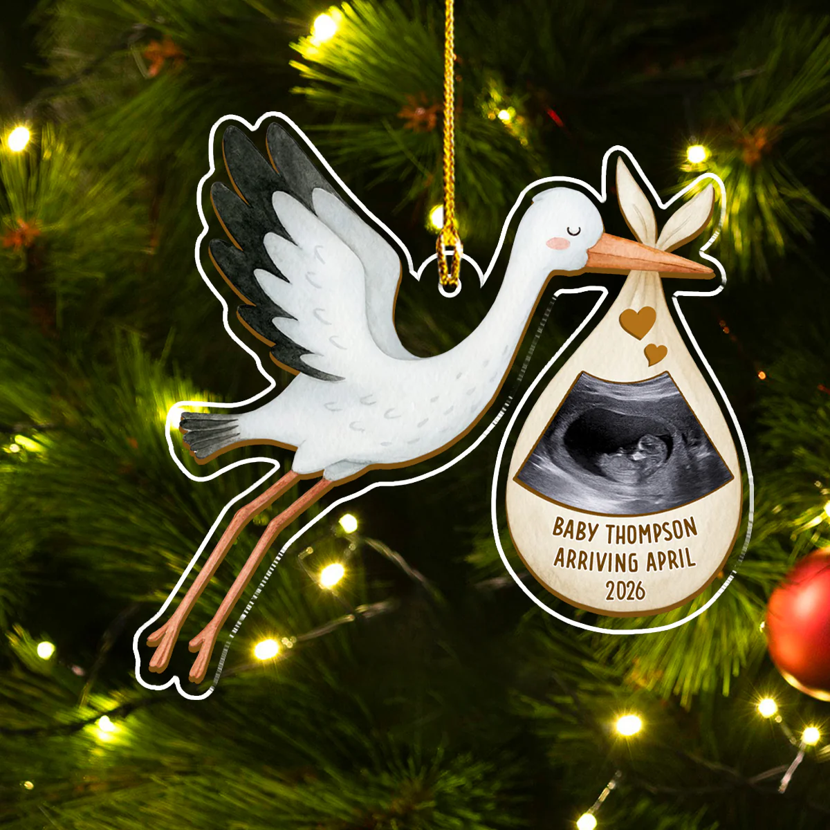 Grandchild To Spoil - Personalized Custom Acrylic Ornament - Image 5