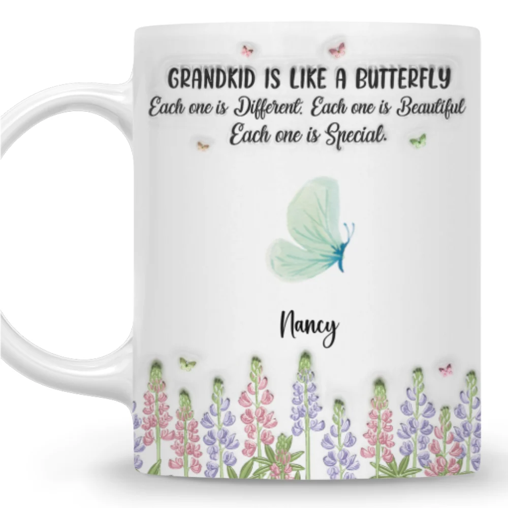 Grandchildren Make Life More Colorful - Personalized Custom 3D Inflated Effect Mug - Image 8