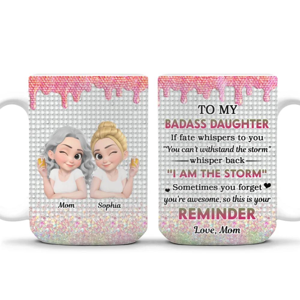 Granddaughter Who Breaks Barriers - Personalized Custom Coffee Mug - Image 10