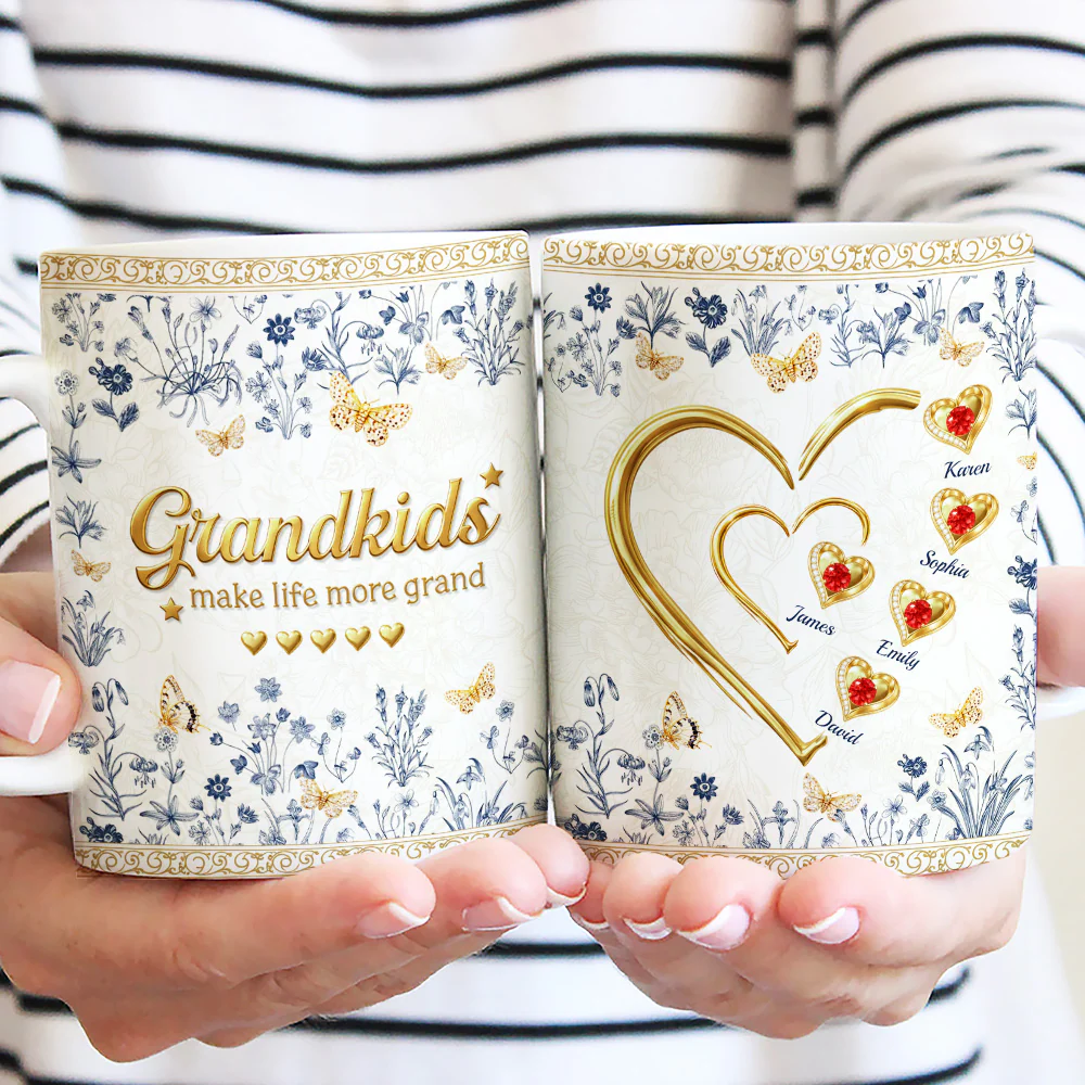 Grandkid Make Life More Grand - Personalized Custom 3D Inflated Effect Mug - Image 6