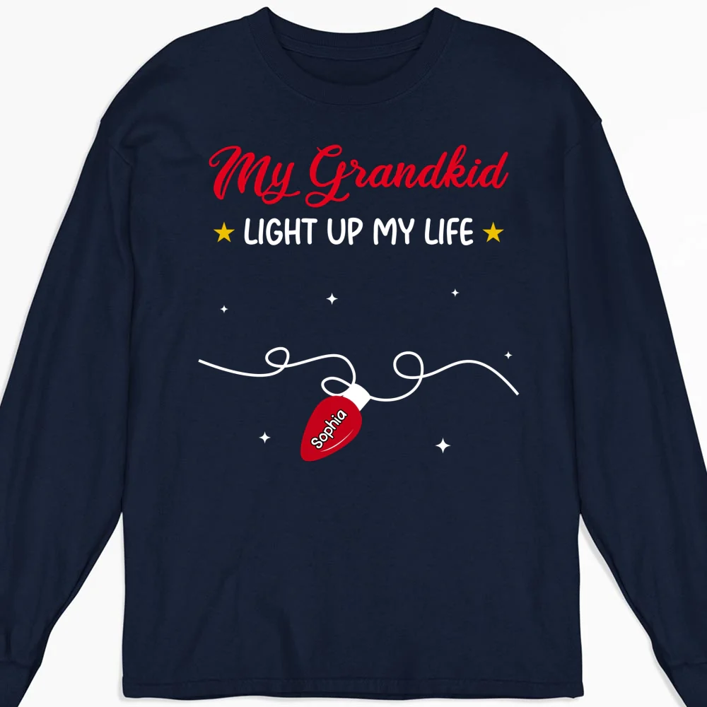 Grandkids Light Up My Life - Personalized Custom Shirt - Image 12