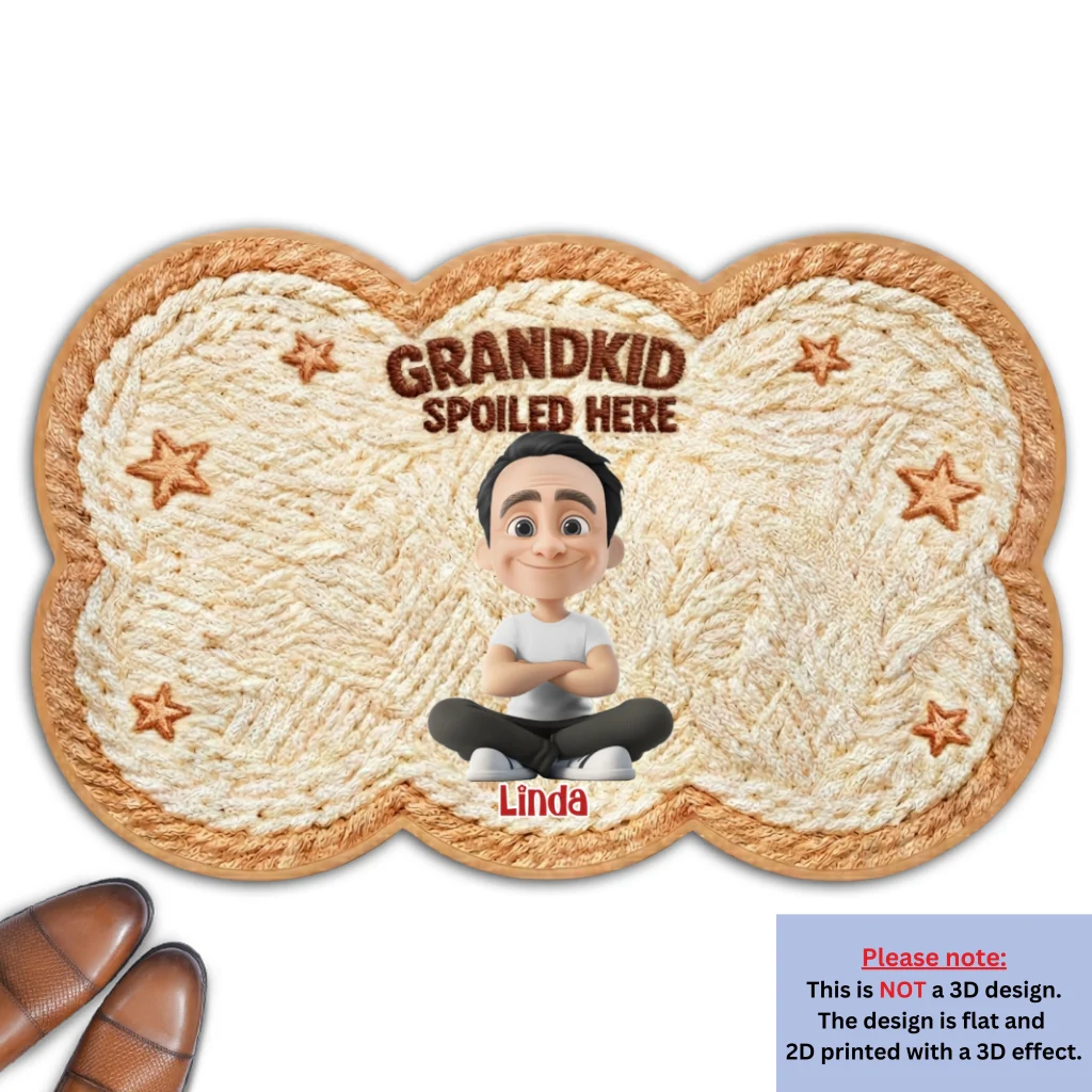 Grandkids Love And Laughter - Personalized Custom Doormat - Image 8