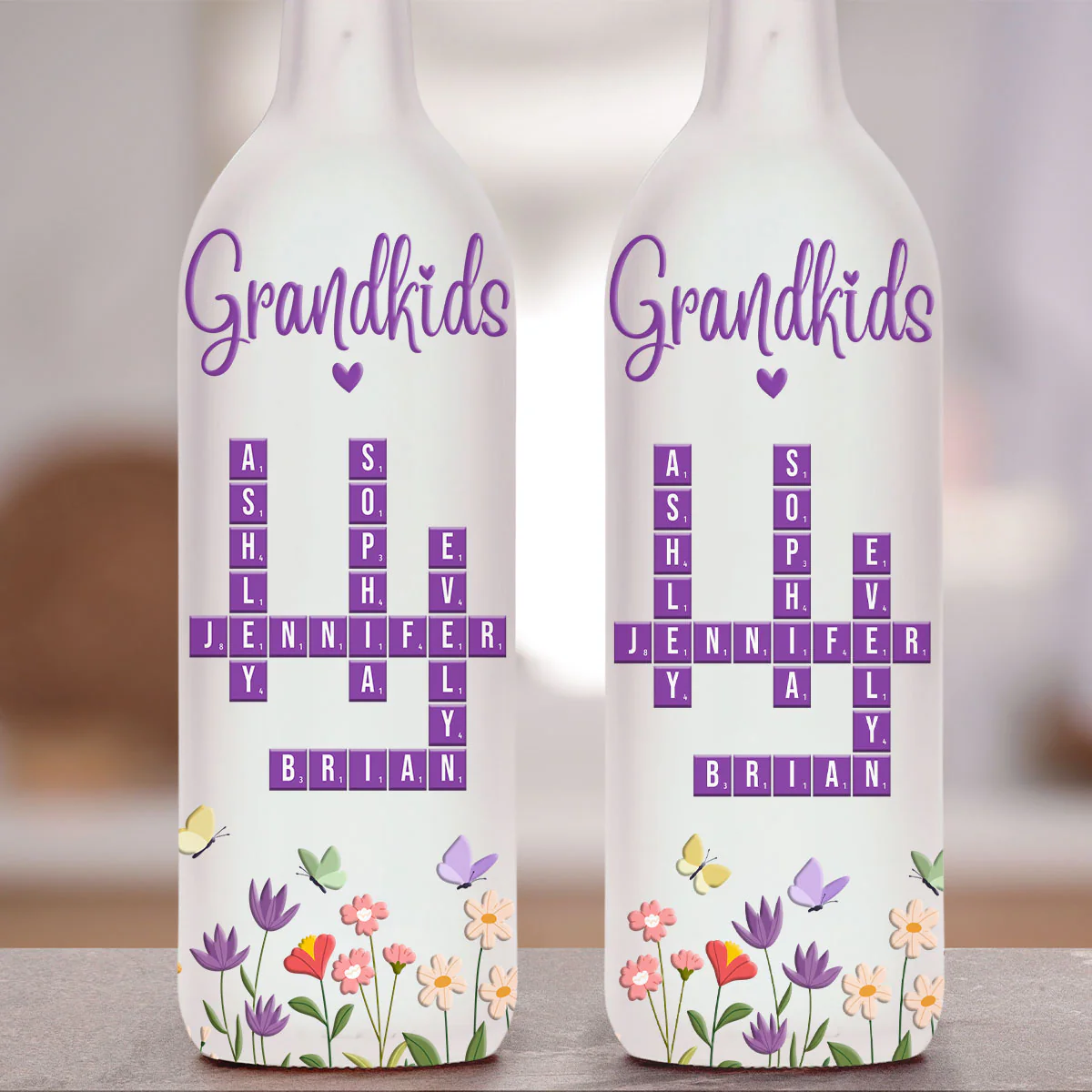 Grandkids Love - Personalized Custom Bottle Lamp - Image 4