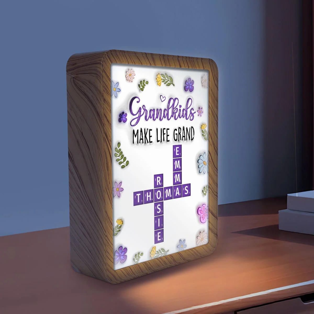 Grandkids Make Life Grand Crossword Puzzle - Personalized Custom Magic Mirror - Image 4