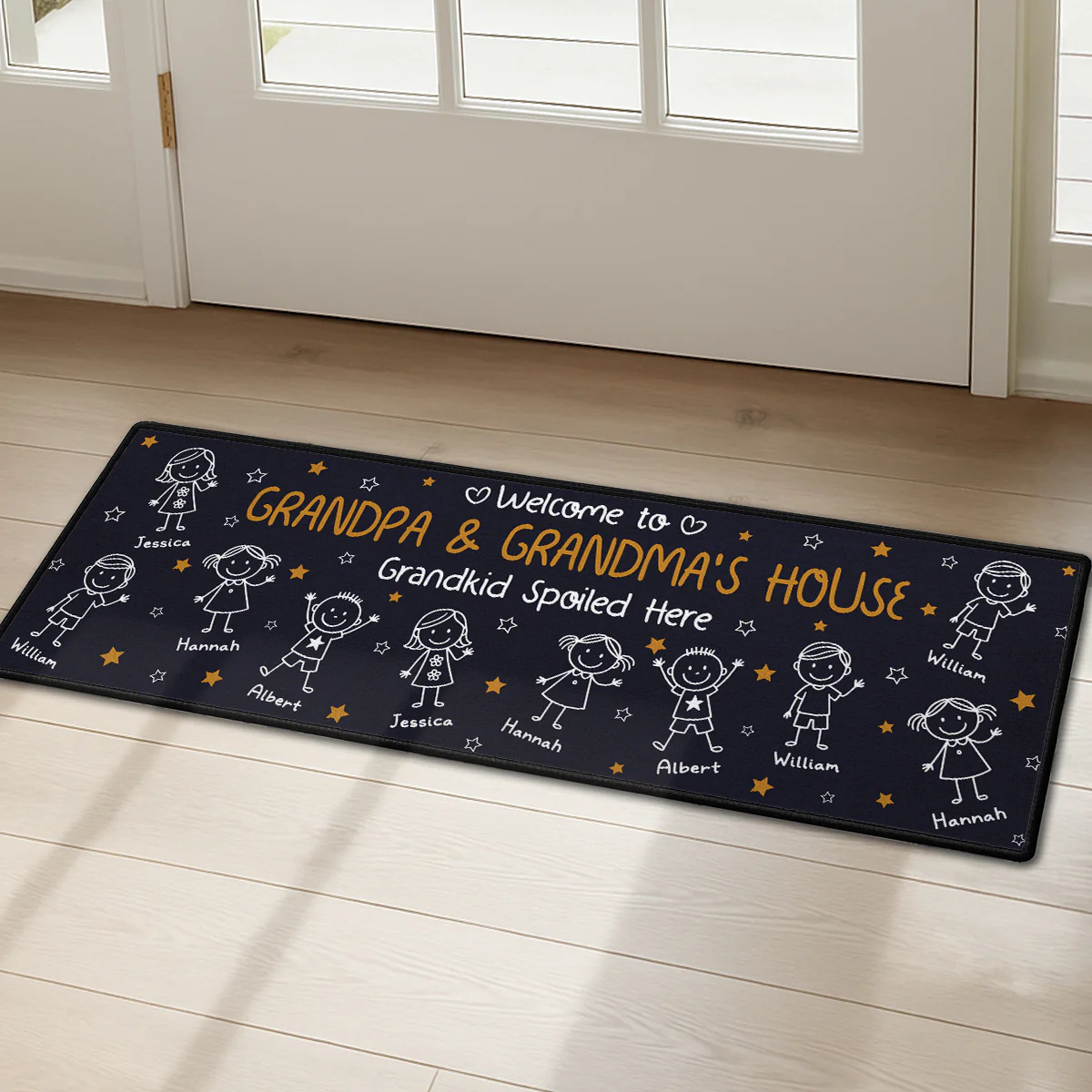 Grandkids Make Life Grand - Personalized Custom Runner Rug