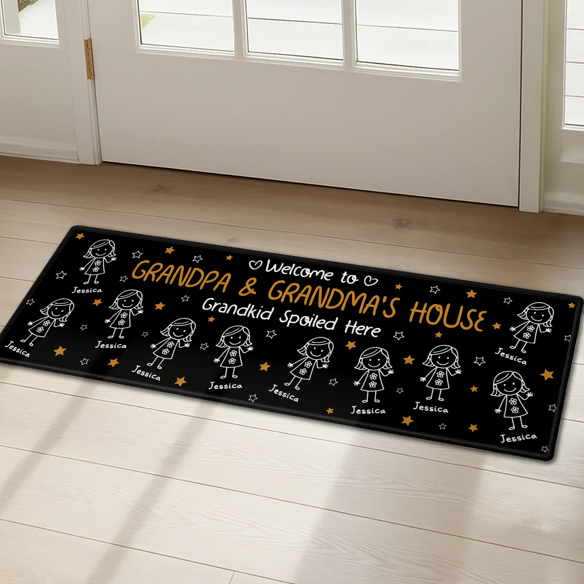 Grandkids Make Life Grand - Personalized Custom Runner Rug - Image 4
