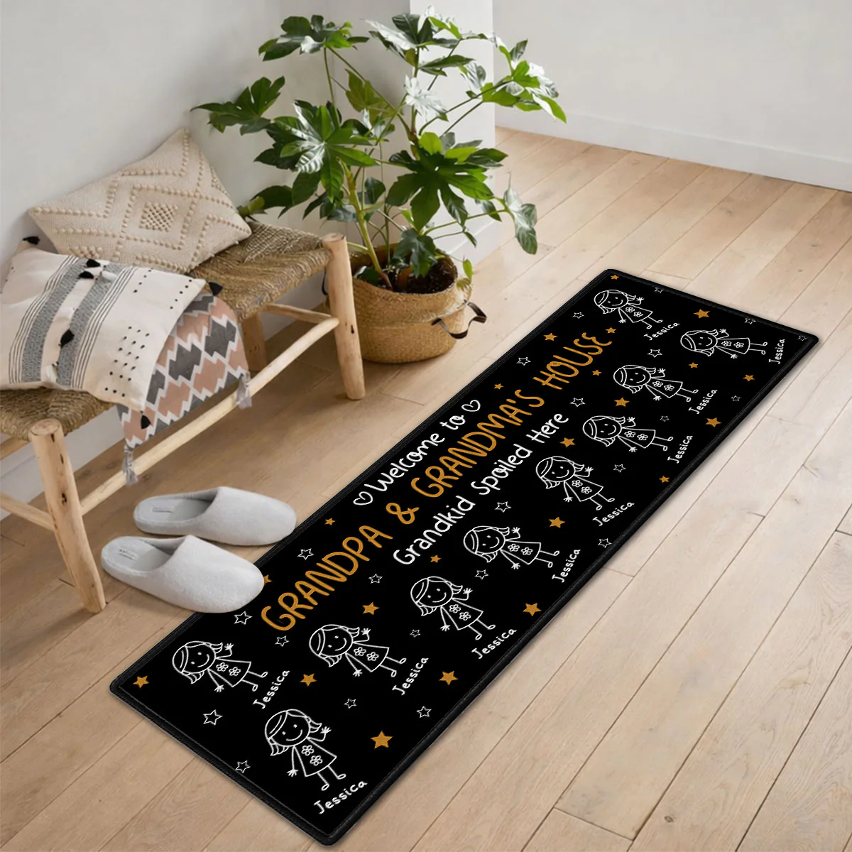Grandkids Make Life Grand - Personalized Custom Runner Rug - Image 5