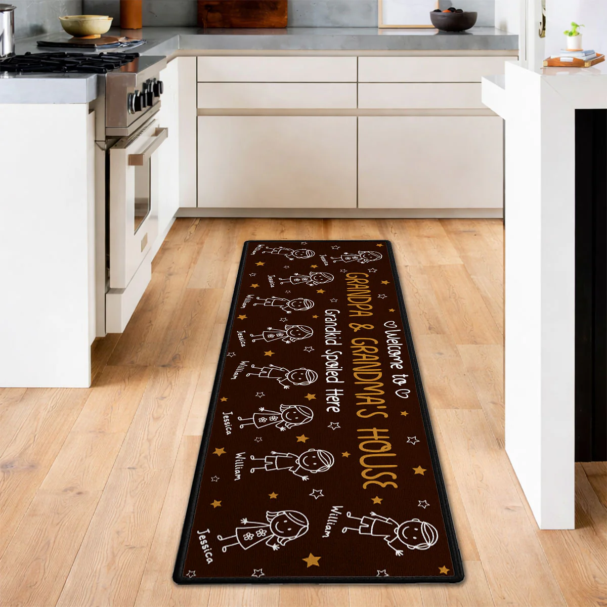 Grandkids Make Life Grand - Personalized Custom Runner Rug - Image 6