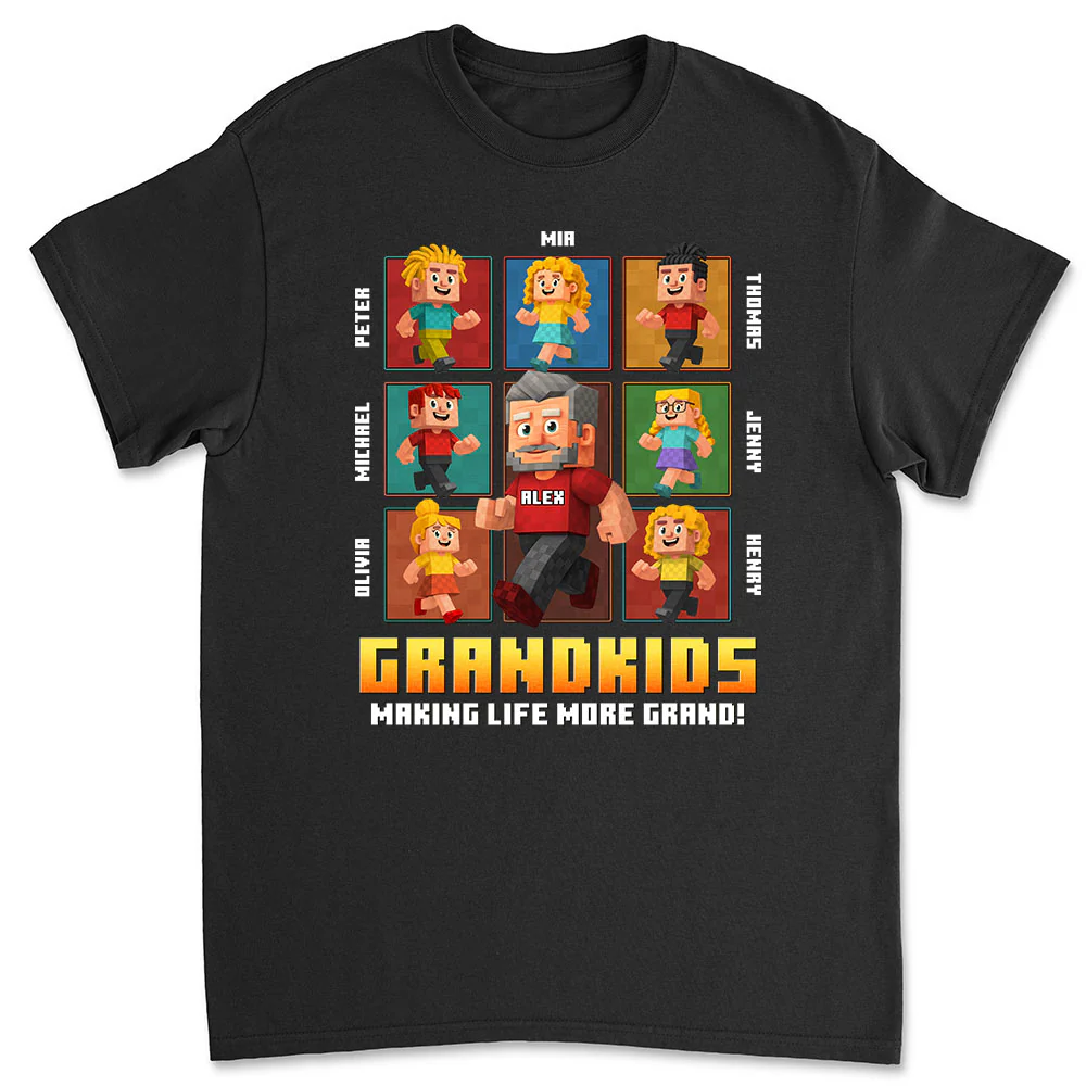 Grandkids Make Life Grand - Personalized Custom Shirt