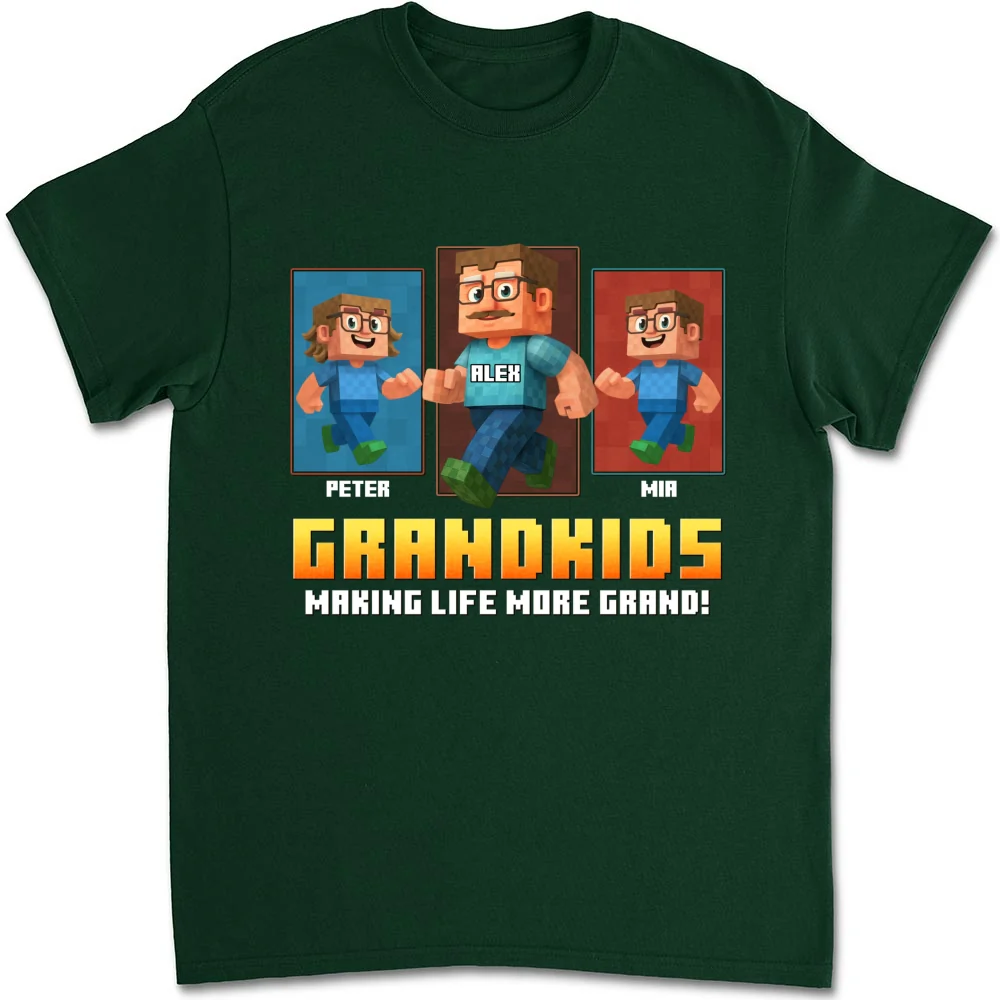 Grandkids Make Life Grand - Personalized Custom Shirt - Image 10