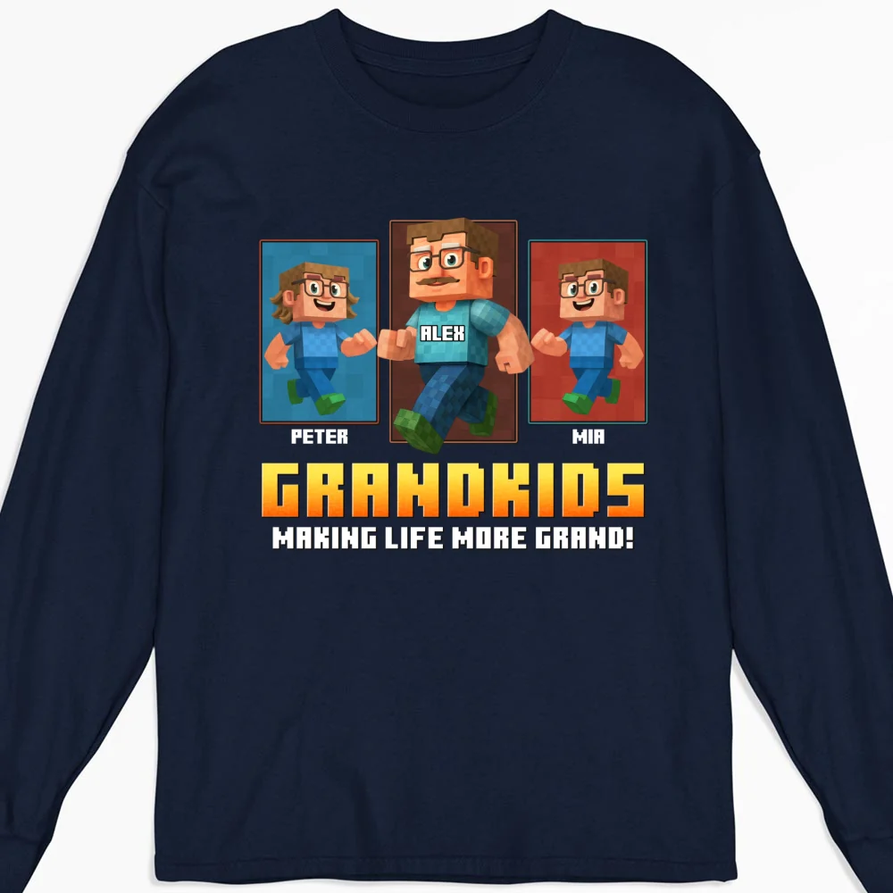 Grandkids Make Life Grand - Personalized Custom Shirt - Image 14