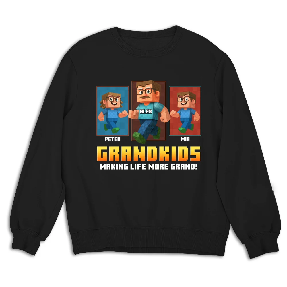 Grandkids Make Life Grand - Personalized Custom Shirt - Image 15