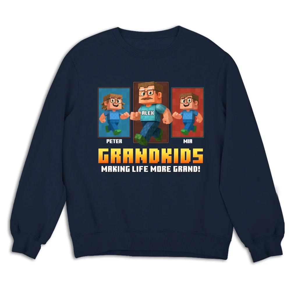 Grandkids Make Life Grand - Personalized Custom Shirt - Image 17