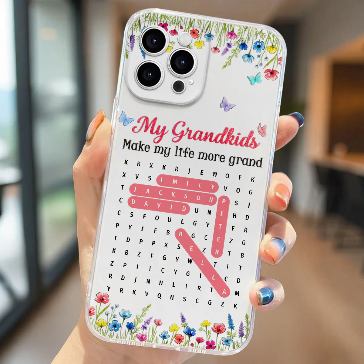 Grandkids Make Life More Grand Puzzle - Personalized Custom 3D Inflated Effect Phone Case - Image 3