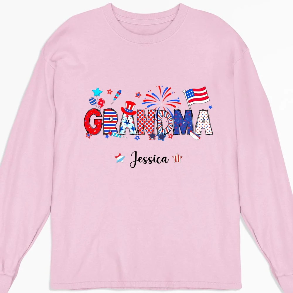 Grandma 4th Of July - Personalized Custom Shirt - Image 15